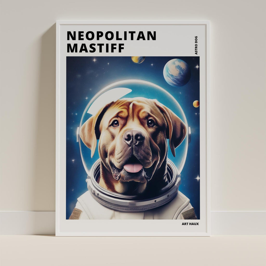 Neapolitan Mastiff Astronaut Dog Series with Text Astro Dog image 9