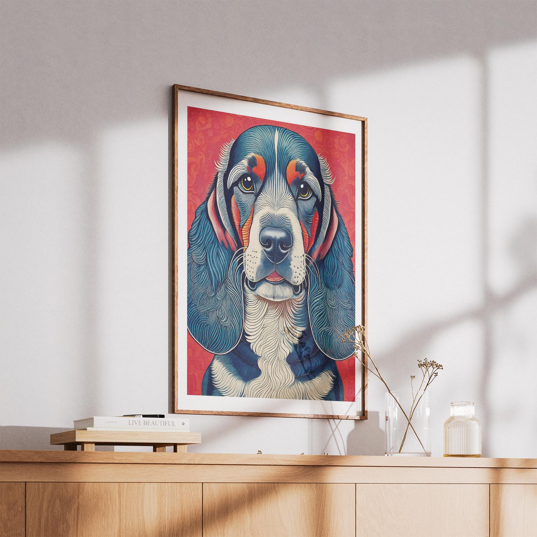 Bloodhound Hokusai Japanese Inspired Dog Series image 5