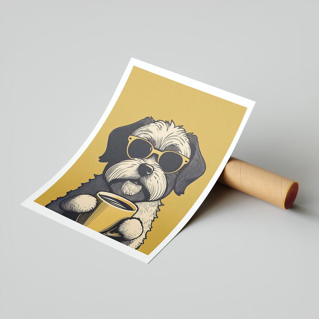 Shihpoo Chillin Coffee Dog image 7