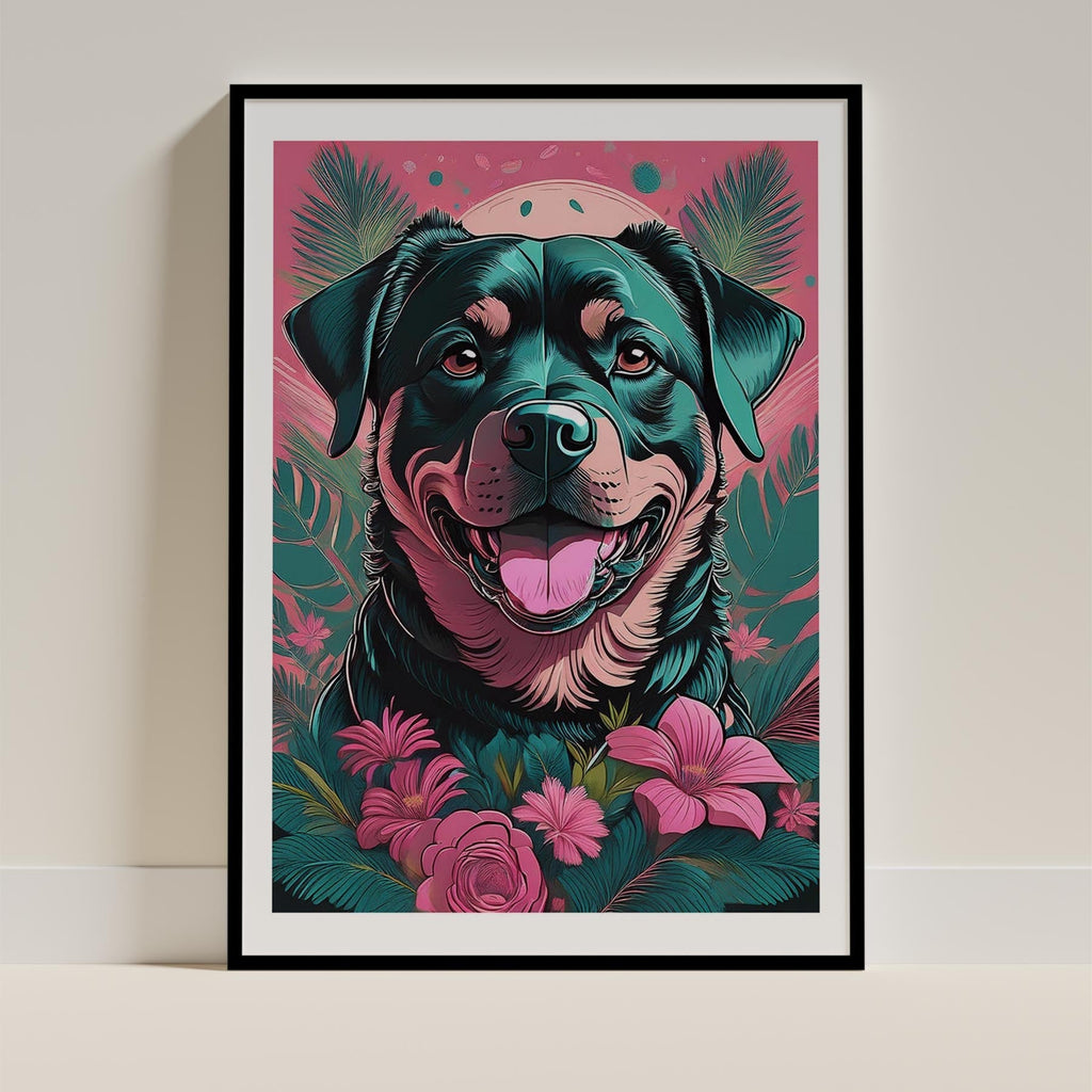 Rottweiler Flowery Dog image 11