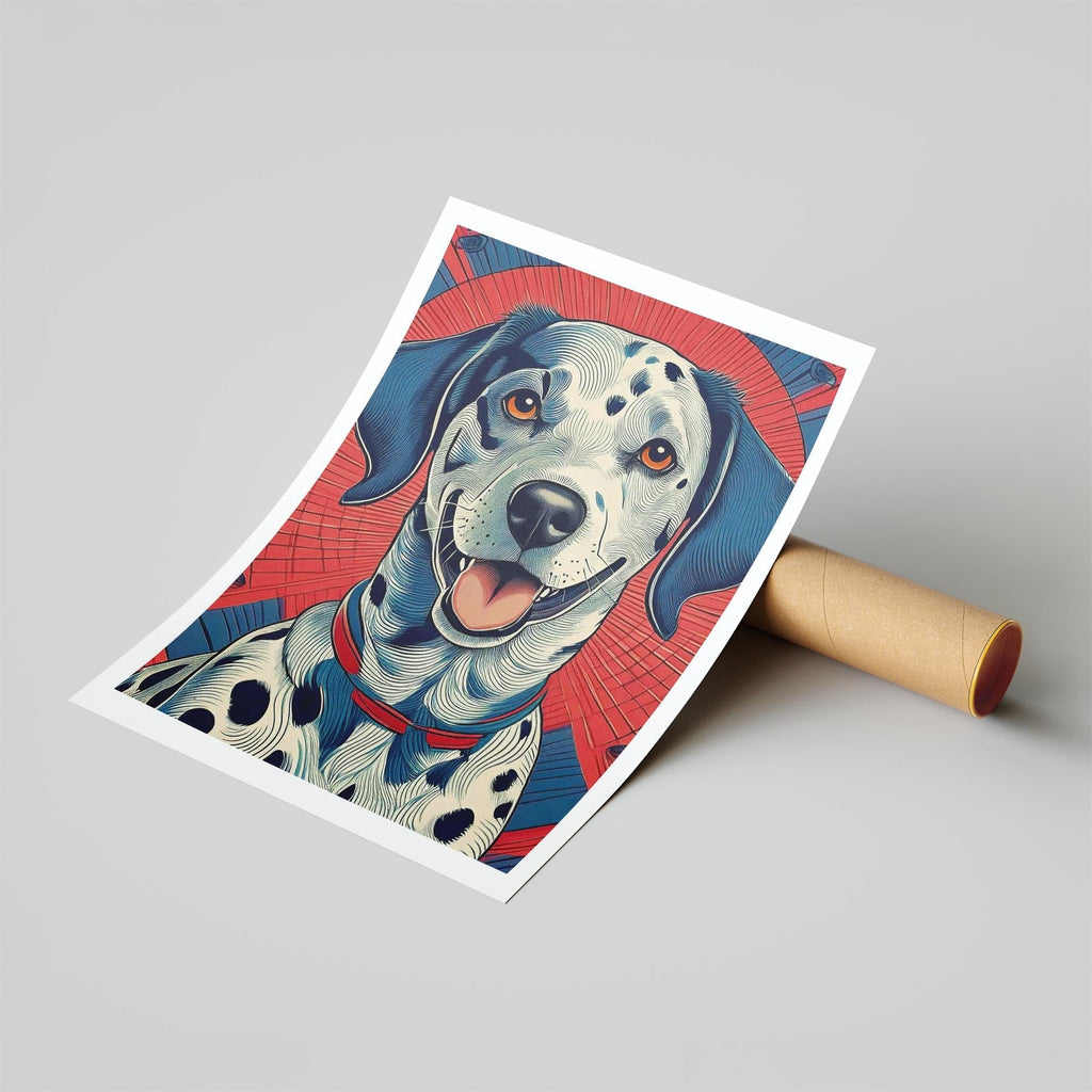 Dalmatian Hokusai Japanese Inspired Dog Series image 6