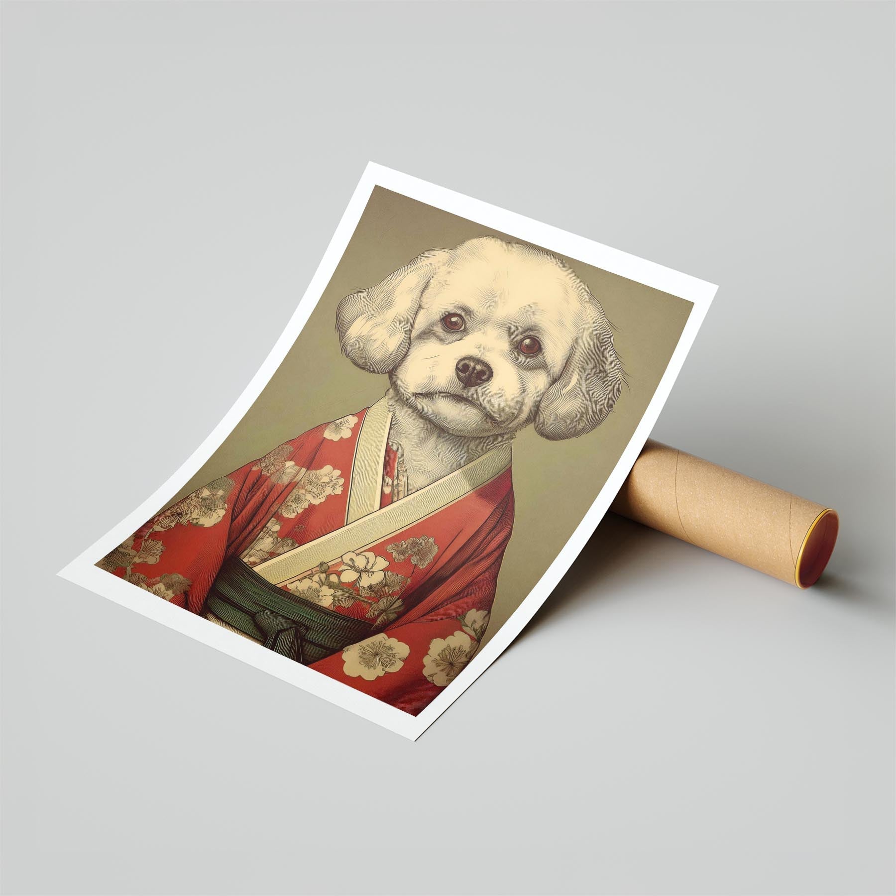 Bichon Frise Japanse Kimono Dog Series image 6