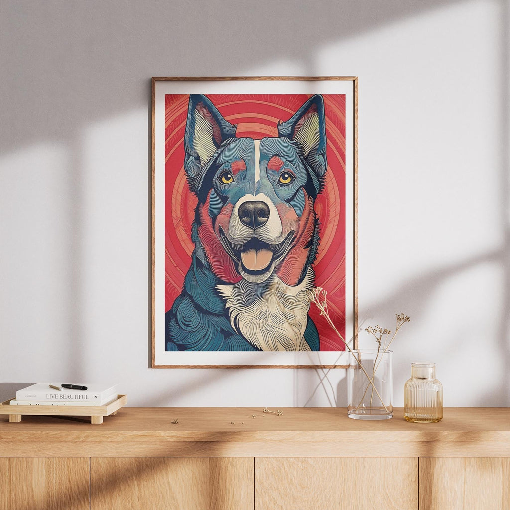 Kelpie Hokusai Japanese Inspired Dog Series 1 image 8