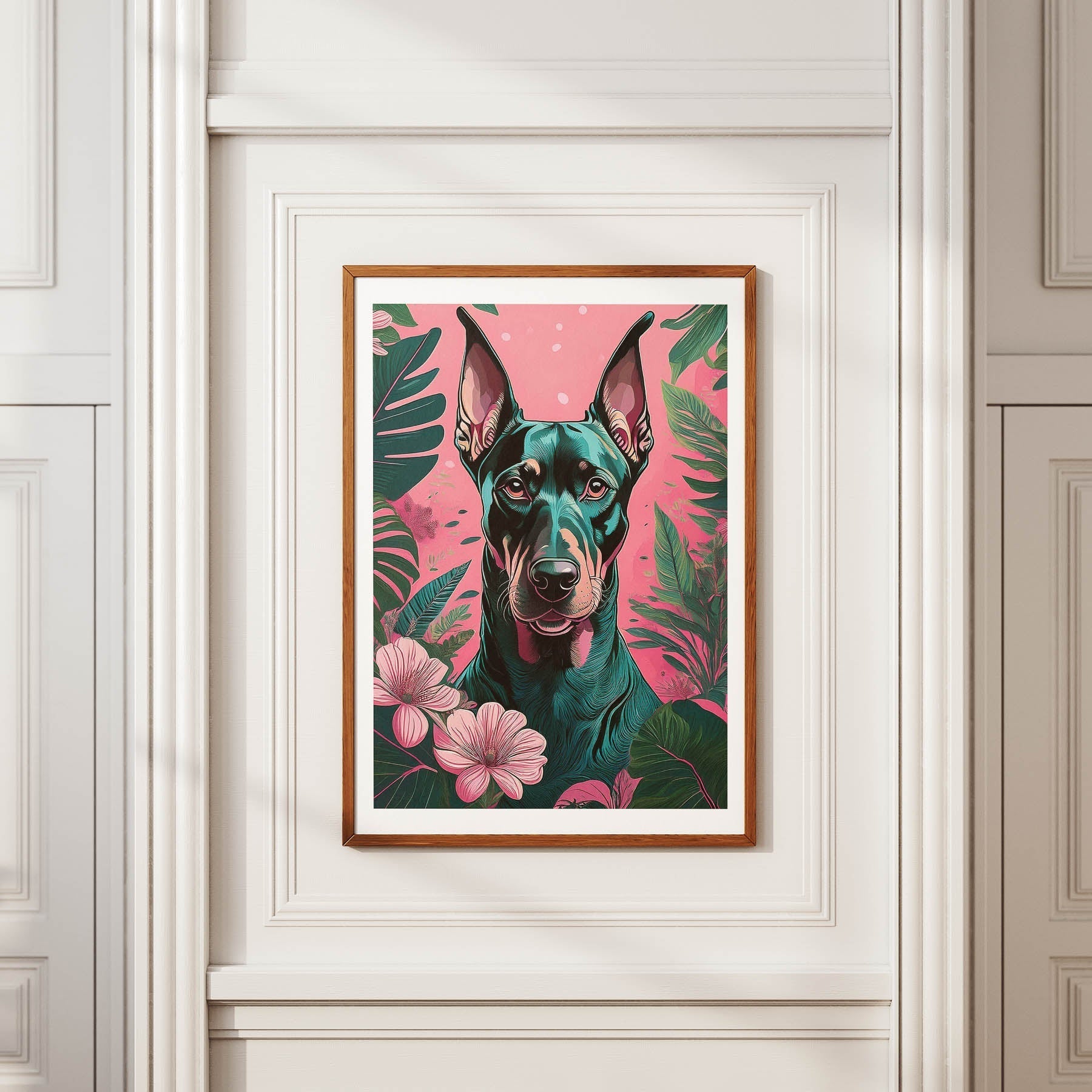 Doberman Flowery Dog image 3