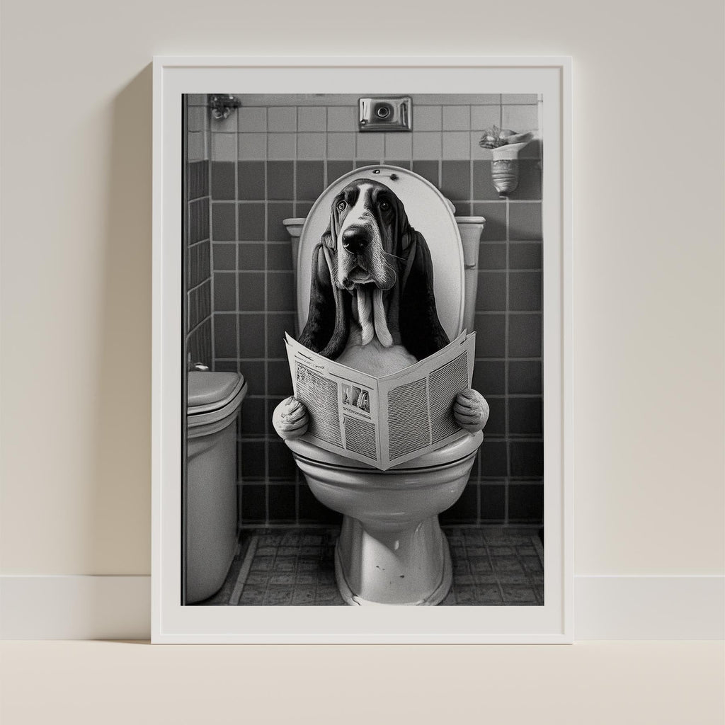 Basset Hound Toilet Humour Dog Series image 9