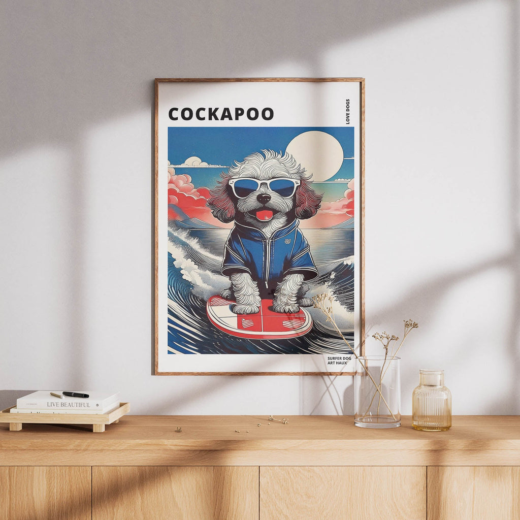 Cockapoo Hokosai Surfer Dogs 1 image 8