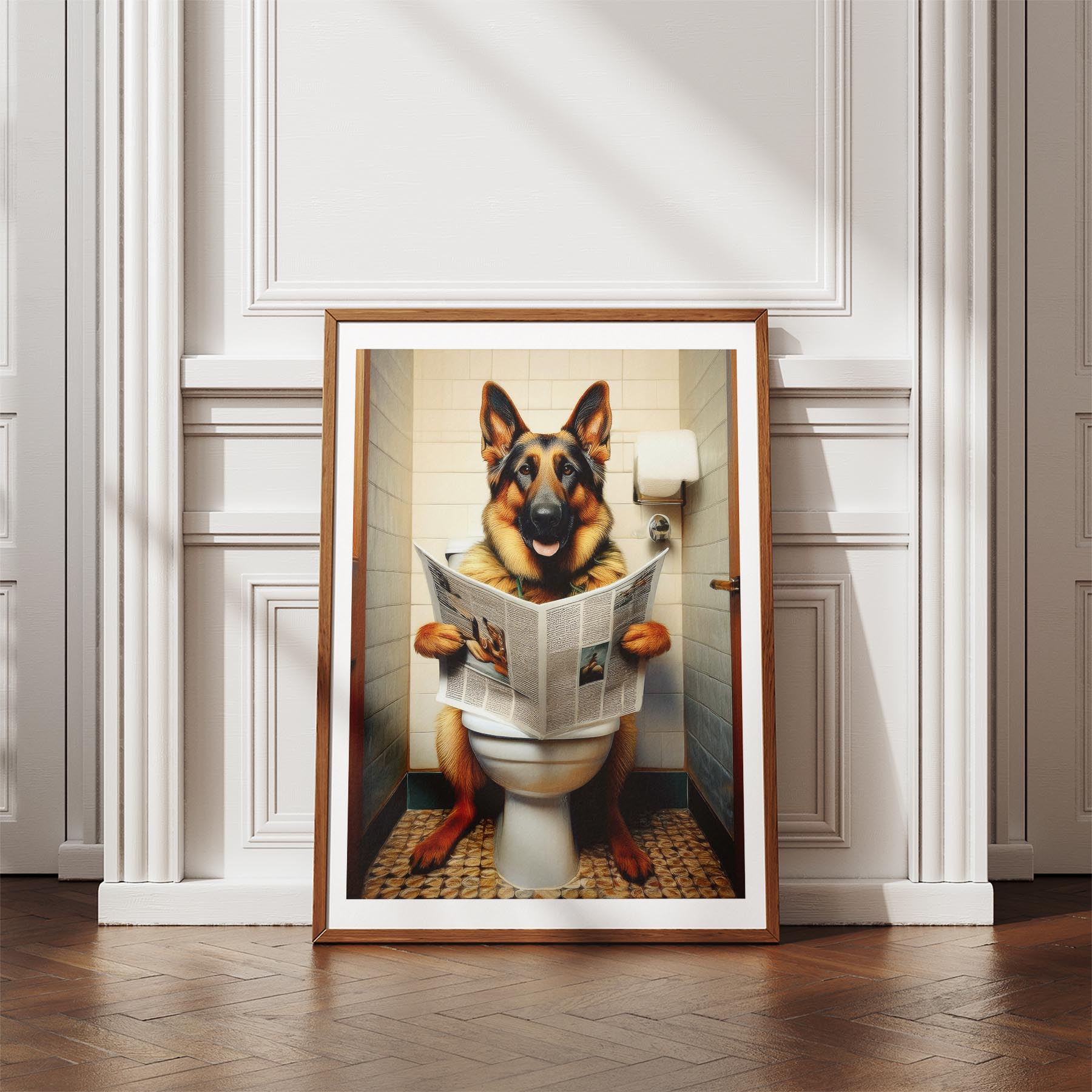 German Shepherd Toilet Humour Dog Series 2 image 4