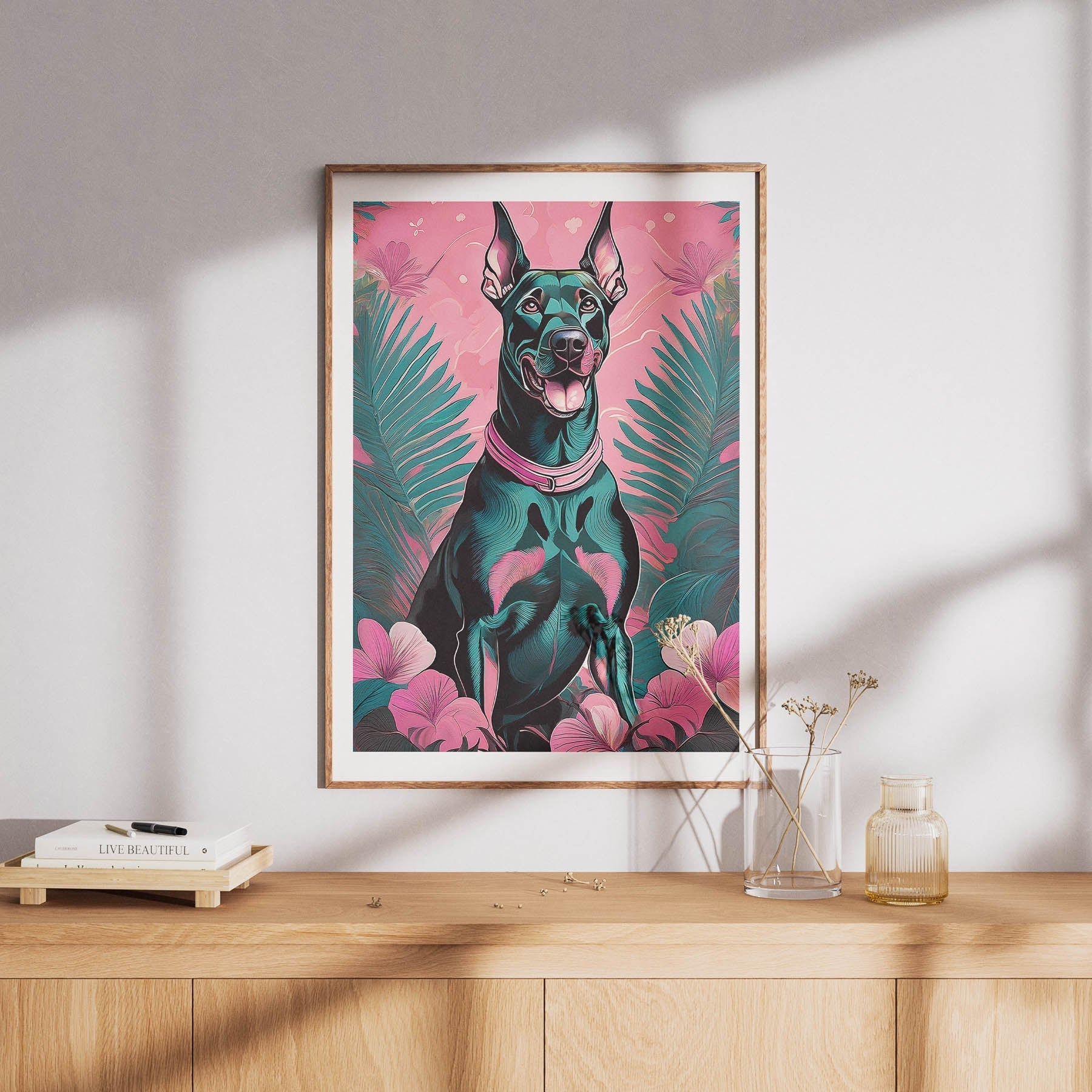 Doberman Flowery Dog image 8