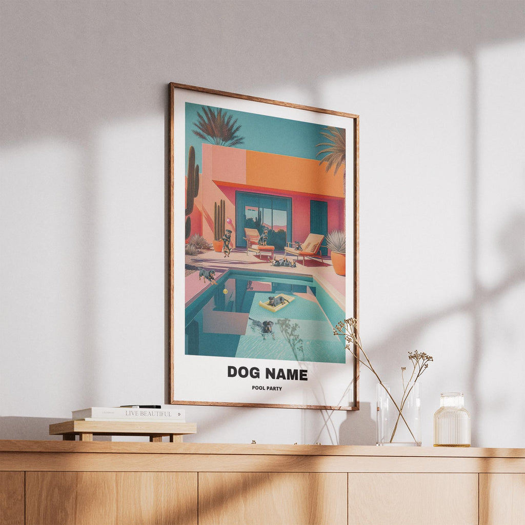 Rottweiler Custom Pool Party WITH TEXT image 5