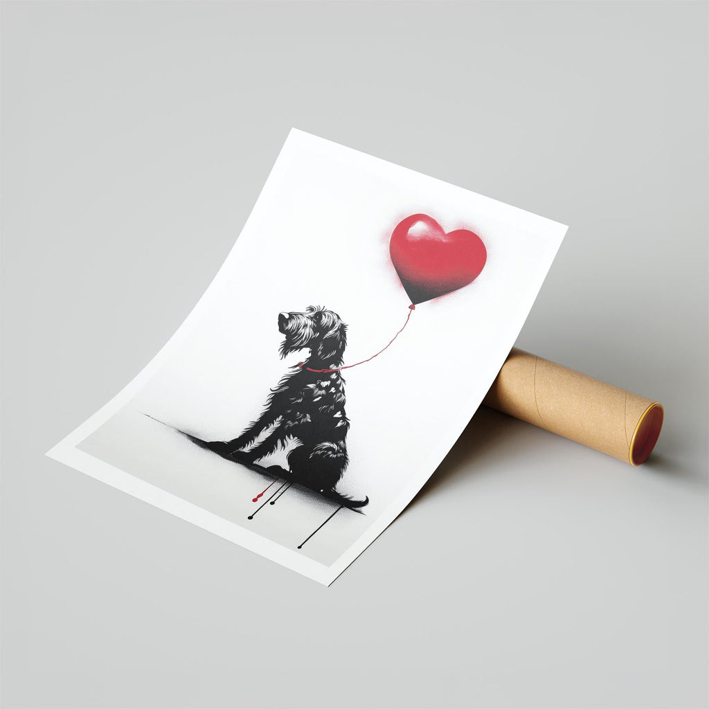 Irish Wolfhound DOGSY Series inspired by the Art of Banksy image 6