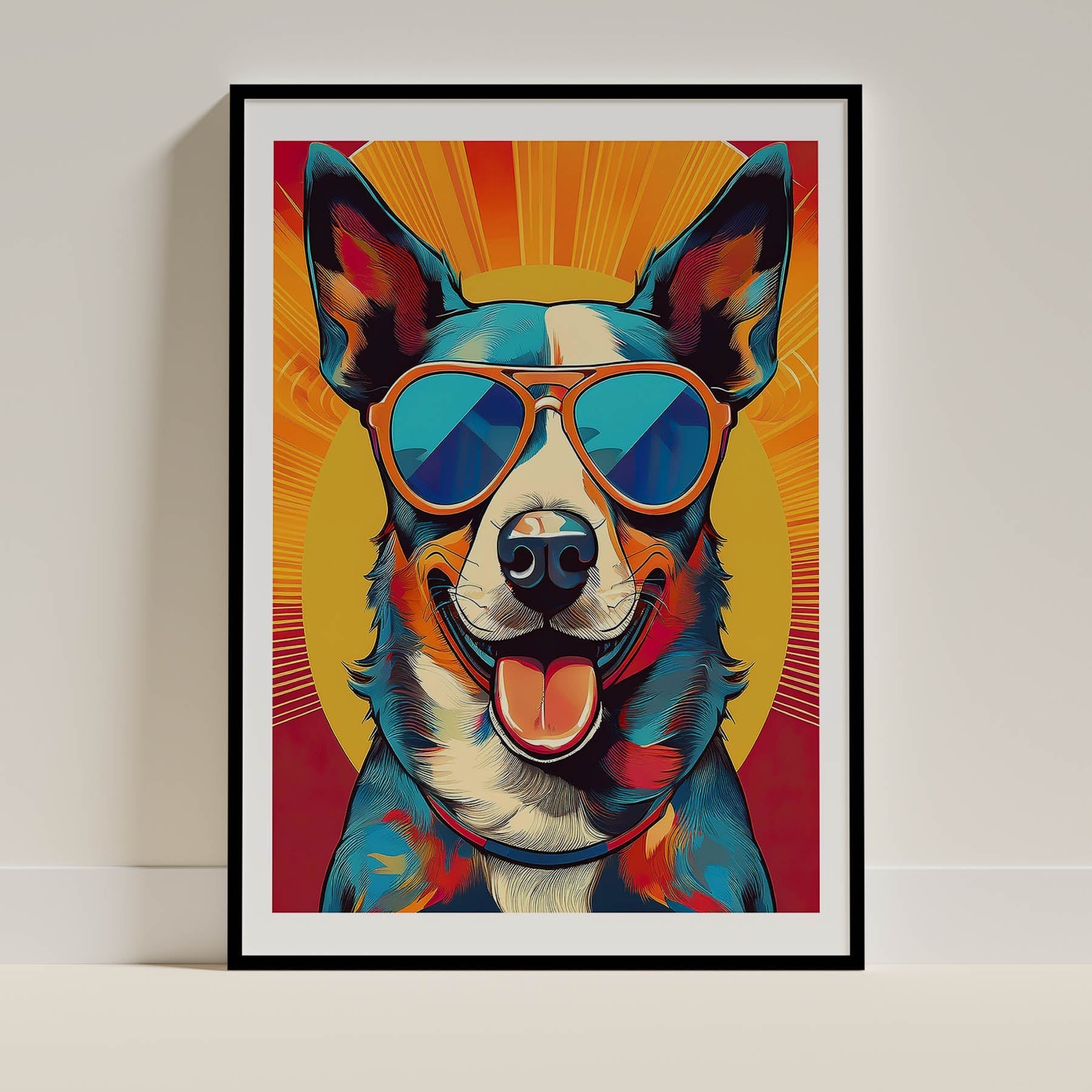 Australian Cattle Dog Dog Art Print Unframed Vol 2 | 9 Unique Designs | Wall Art Gift for Dog Lovers - Image 2 | Dogsy & Co