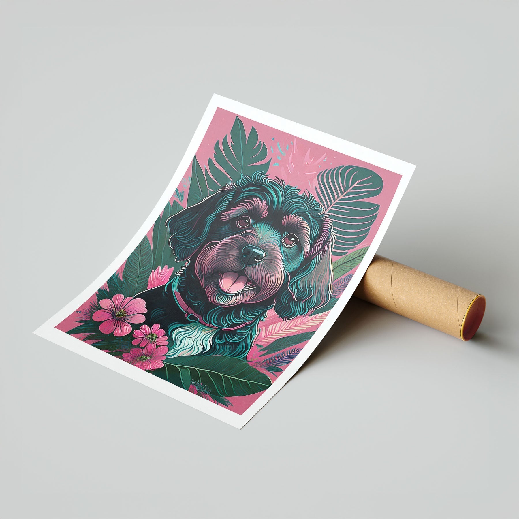 Cockapoo Flowery Dog image 7