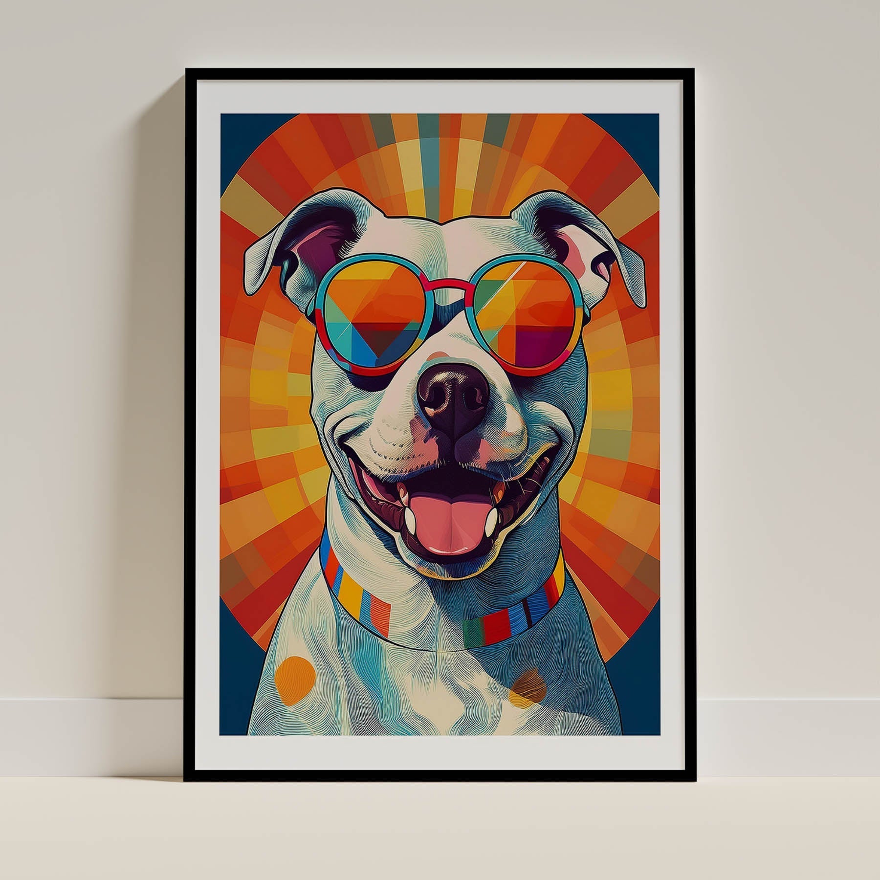 Staffordshire Bull Terrier Dog Art Print Unframed Vol 1 | 11 Unique Designs | Wall Art Gift for Dog Lovers - Image 11 | Do...