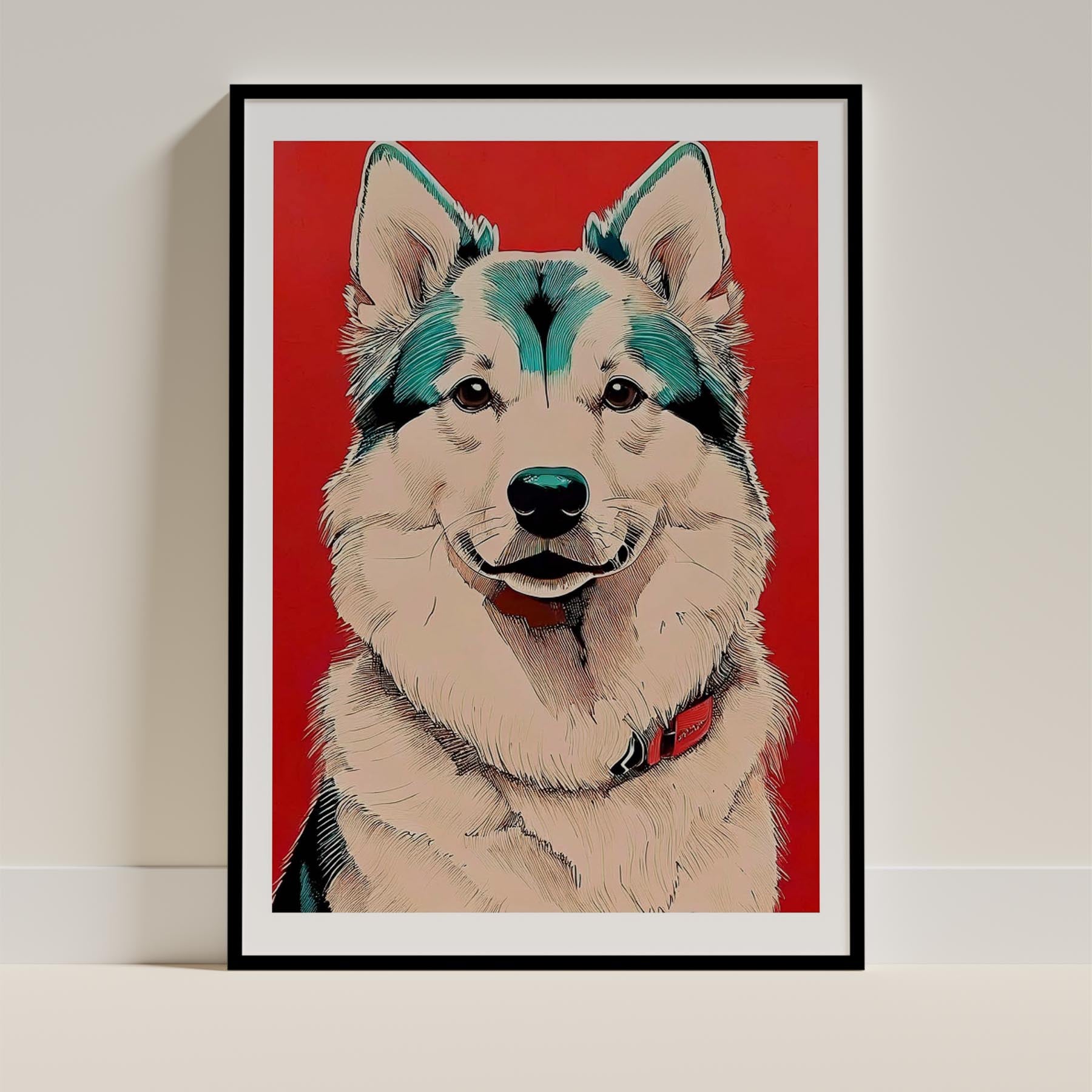 Finnish Lapphund Dog Art Print Unframed | 7 Unique Designs | Wall Art Gift for Dog Lovers | Dogsy & Co
