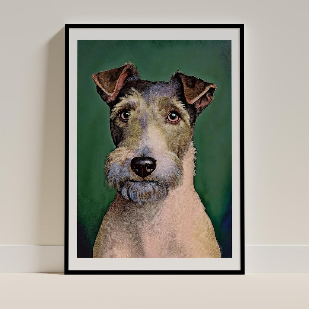 Fox Terrier Green Painted Series image 0