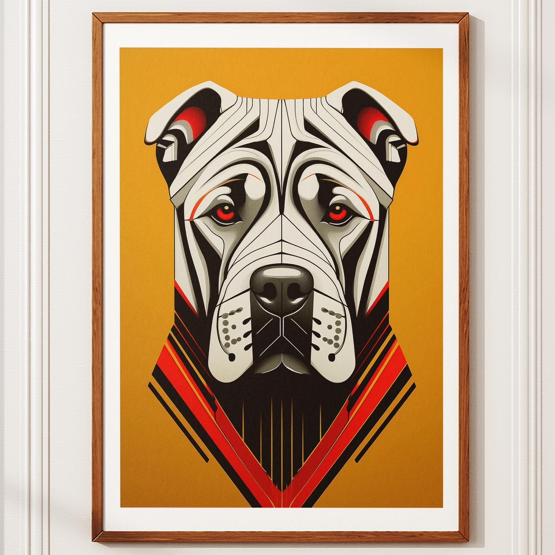 Shar Pei Geometric Orange Series image 10