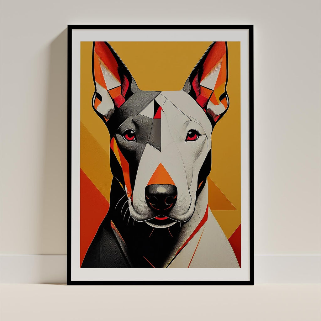 Bull Terrier Geometric Orange Series image 0