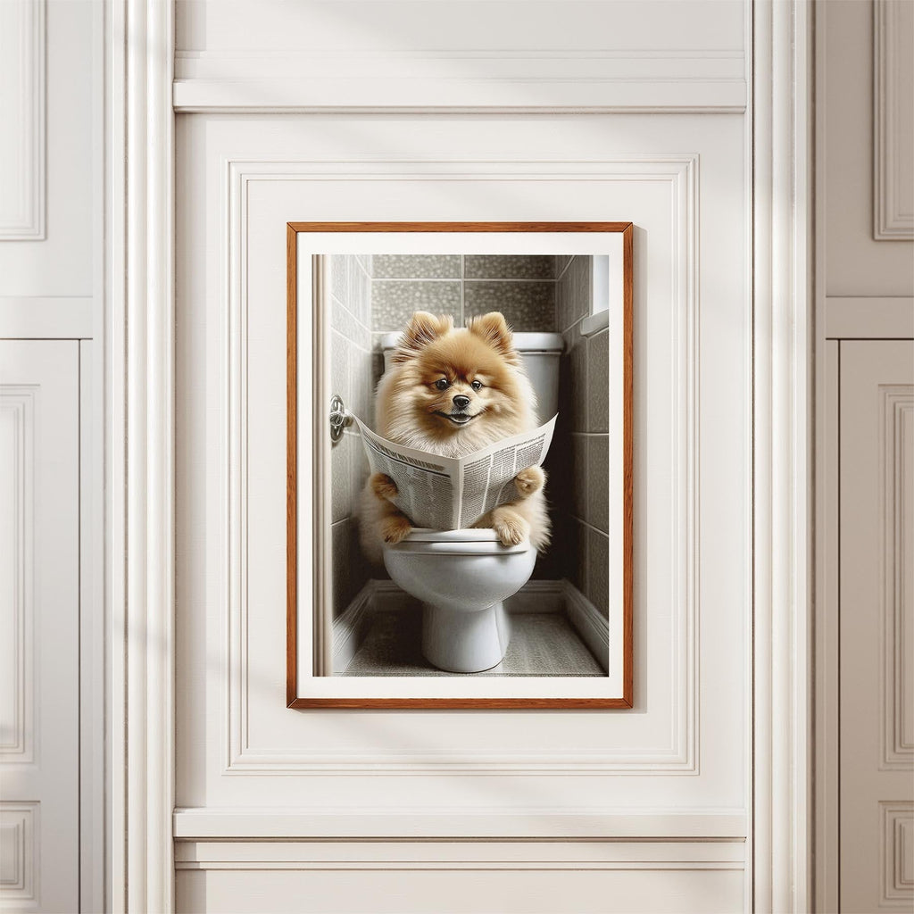 Pomeranian Toilet Humour Dog Series image 3