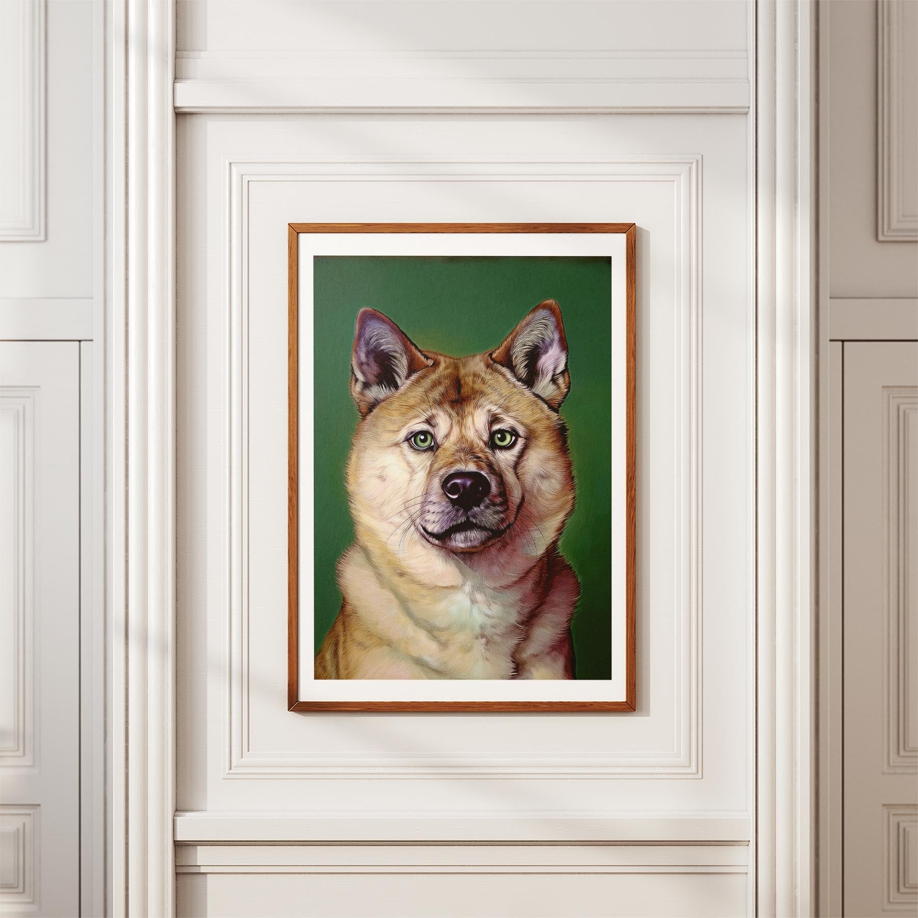 Akita Inu Green Painted Series image 3