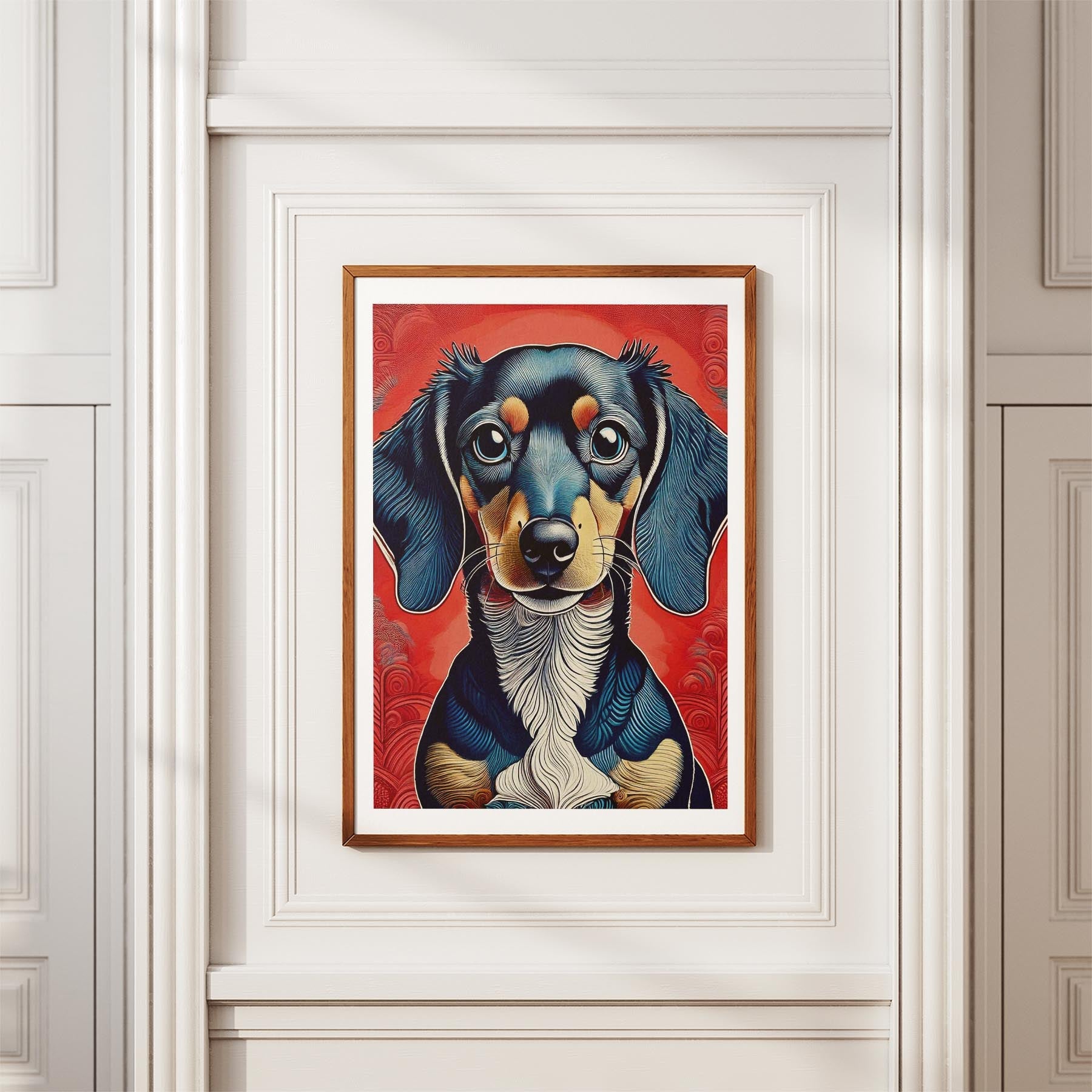 Dachshund Hokusai Japanese Inspired Dog Series 2 image 3