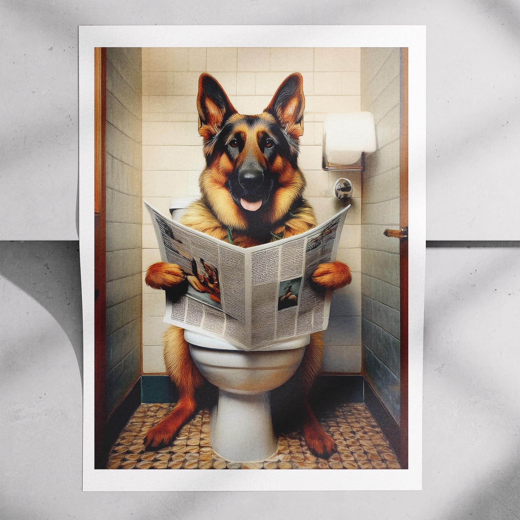 German Shepherd Toilet Humour Dog Series 2 image 7