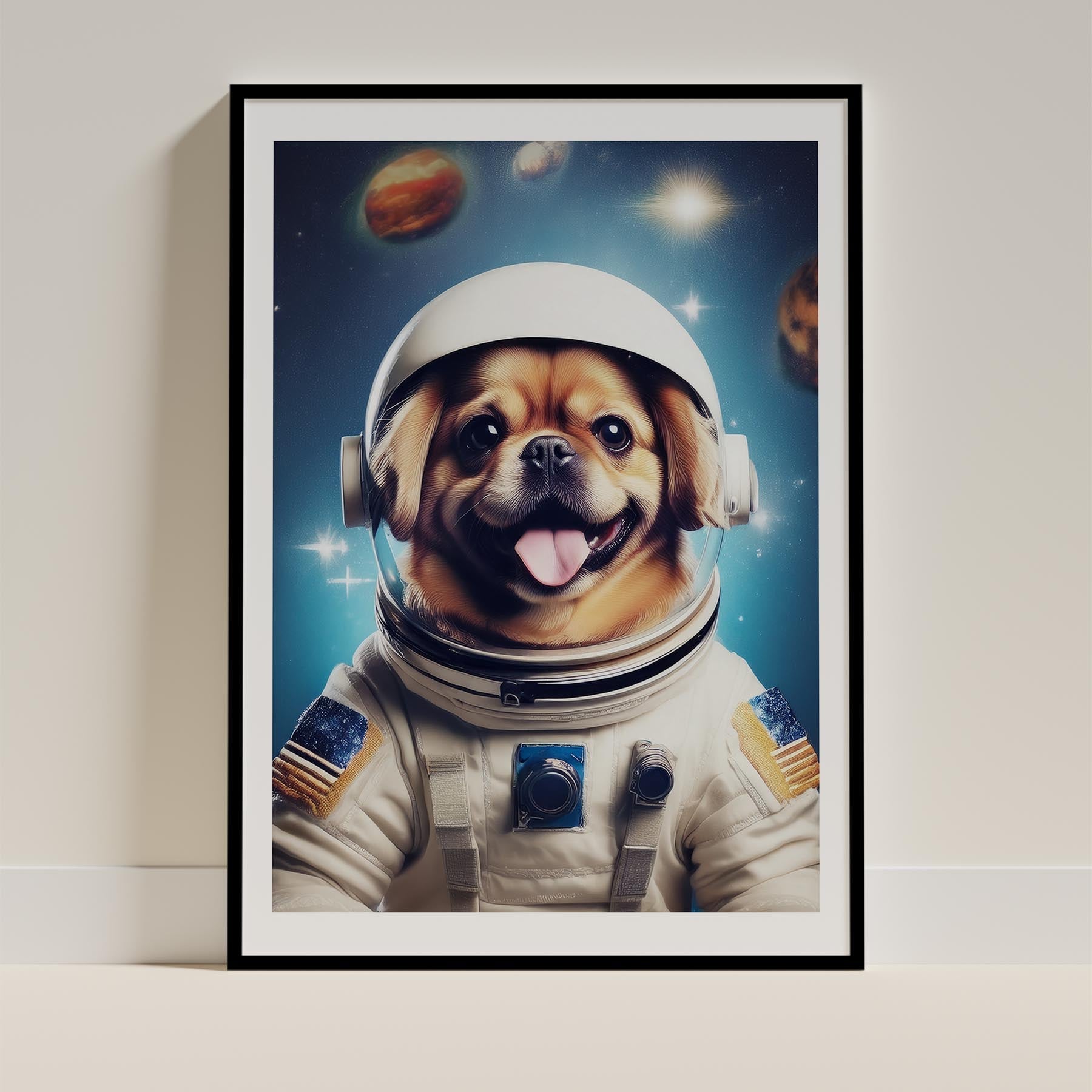 Pekingese Astronaut Dog Series image 0