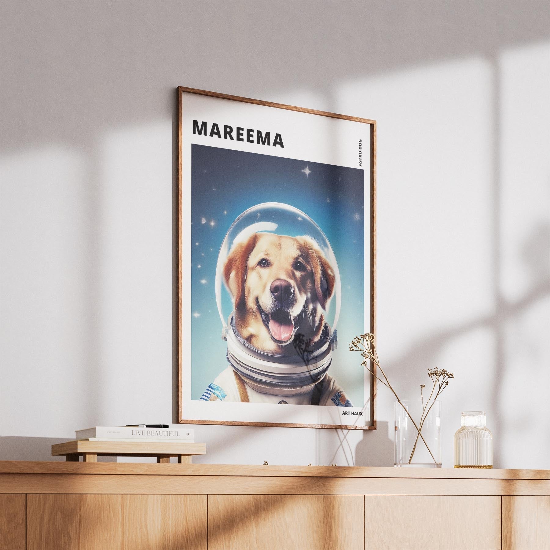Maremma Astronaut Dog Series with Text Astro Dog image 5