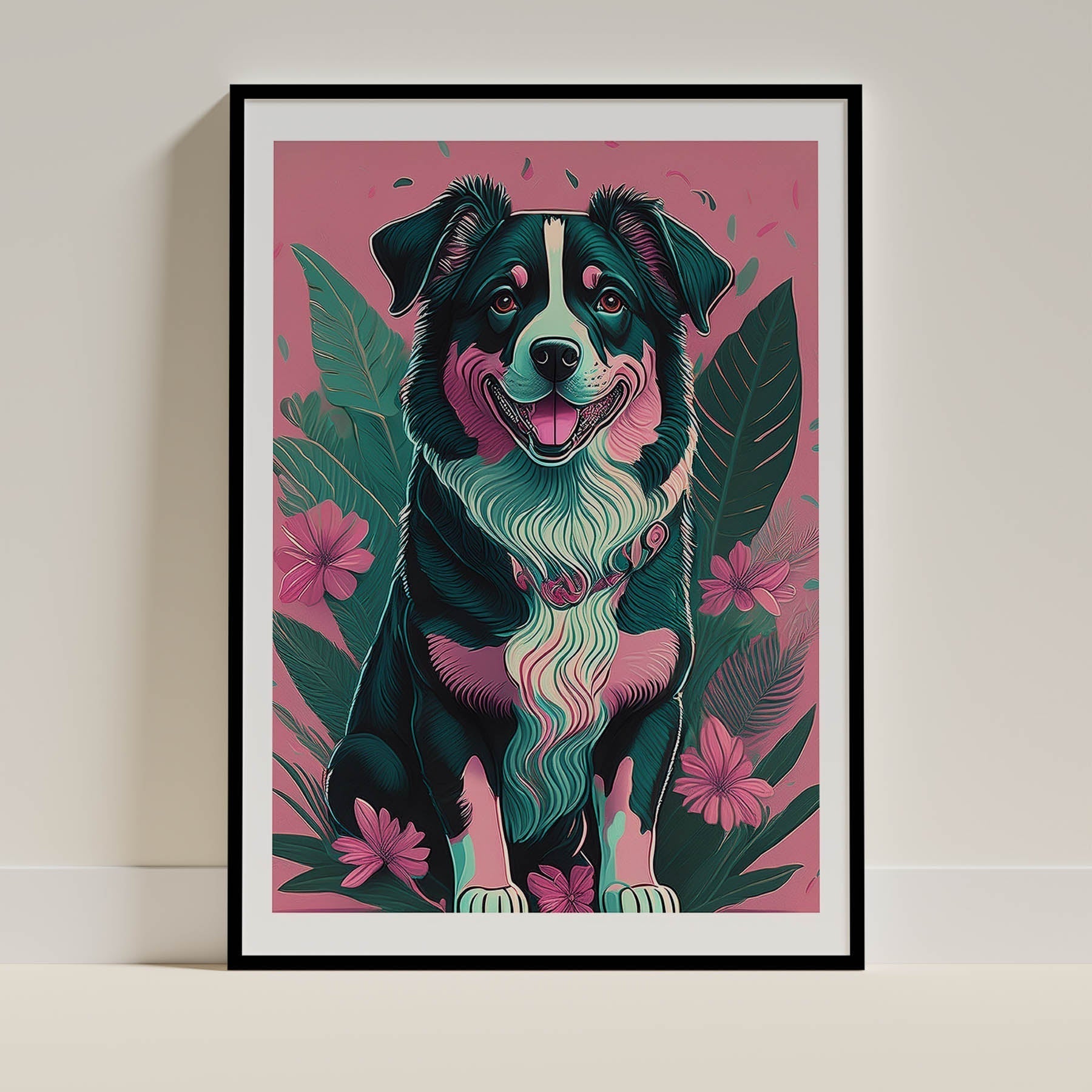 Australian Shepherd Dog Art Print Unframed Vol 2 | 11 Unique Designs | Wall Art Gift for Dog Lovers - Image 11 | Dogsy & Co