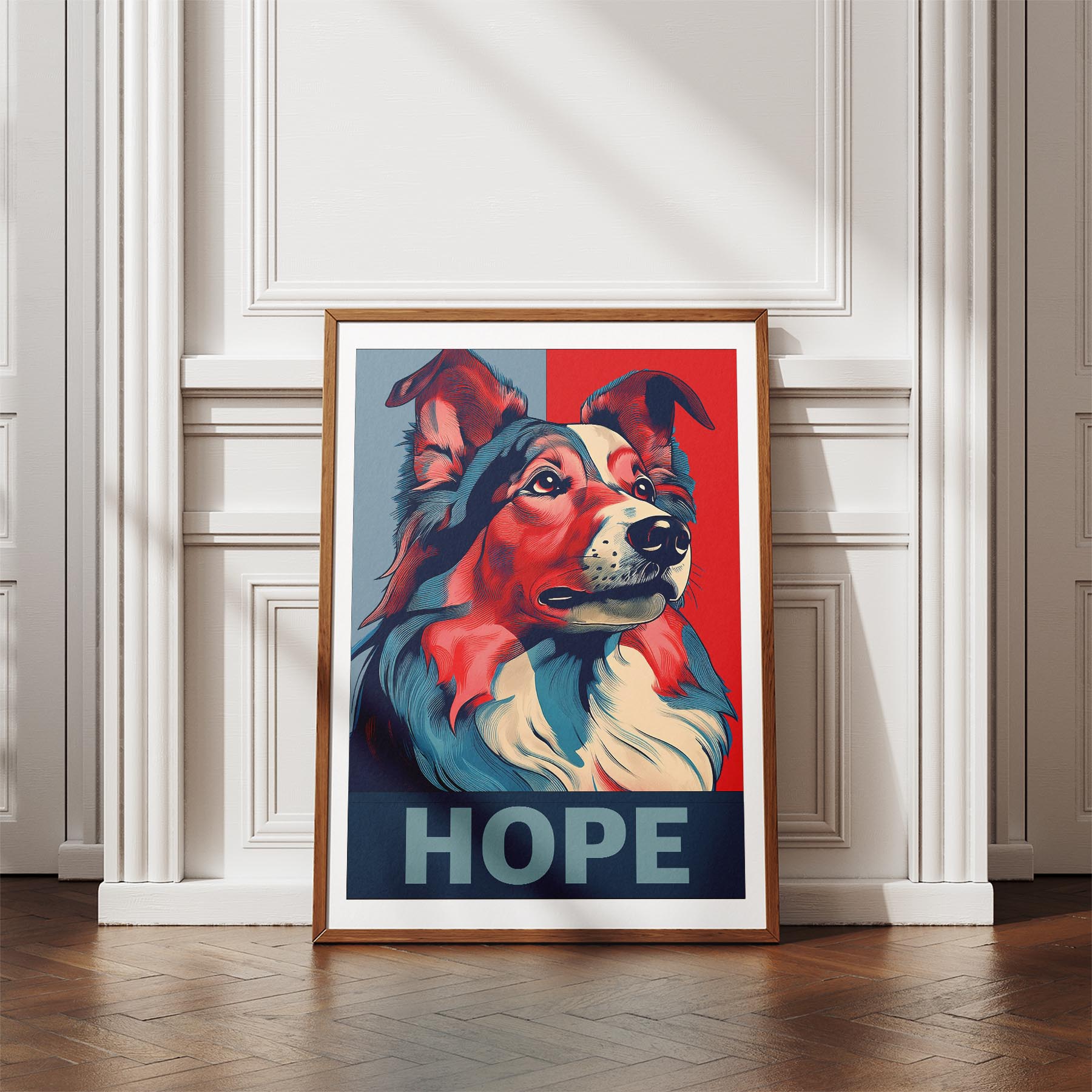 Shetland Sheepdog HOPE Series Inspired by the Obama Poster image 4