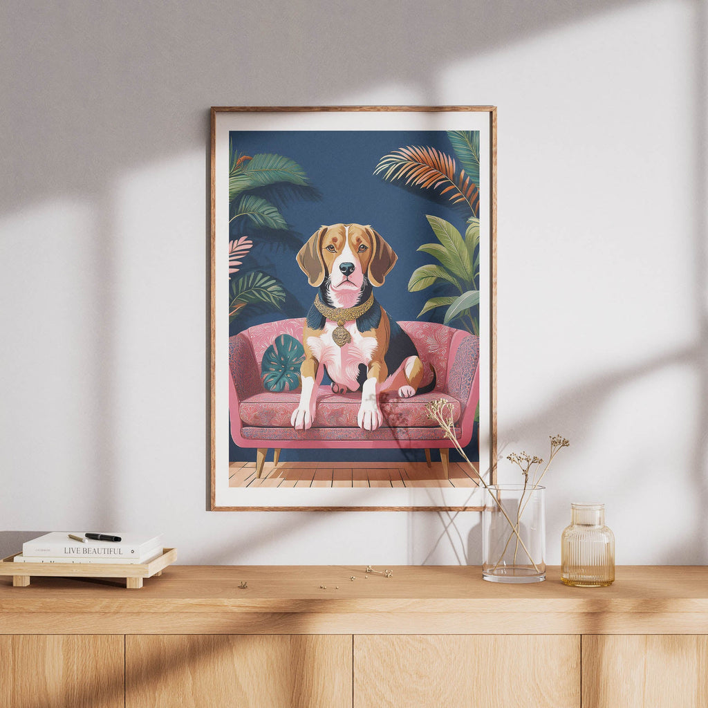 Beagle Just Lounging Around image 8