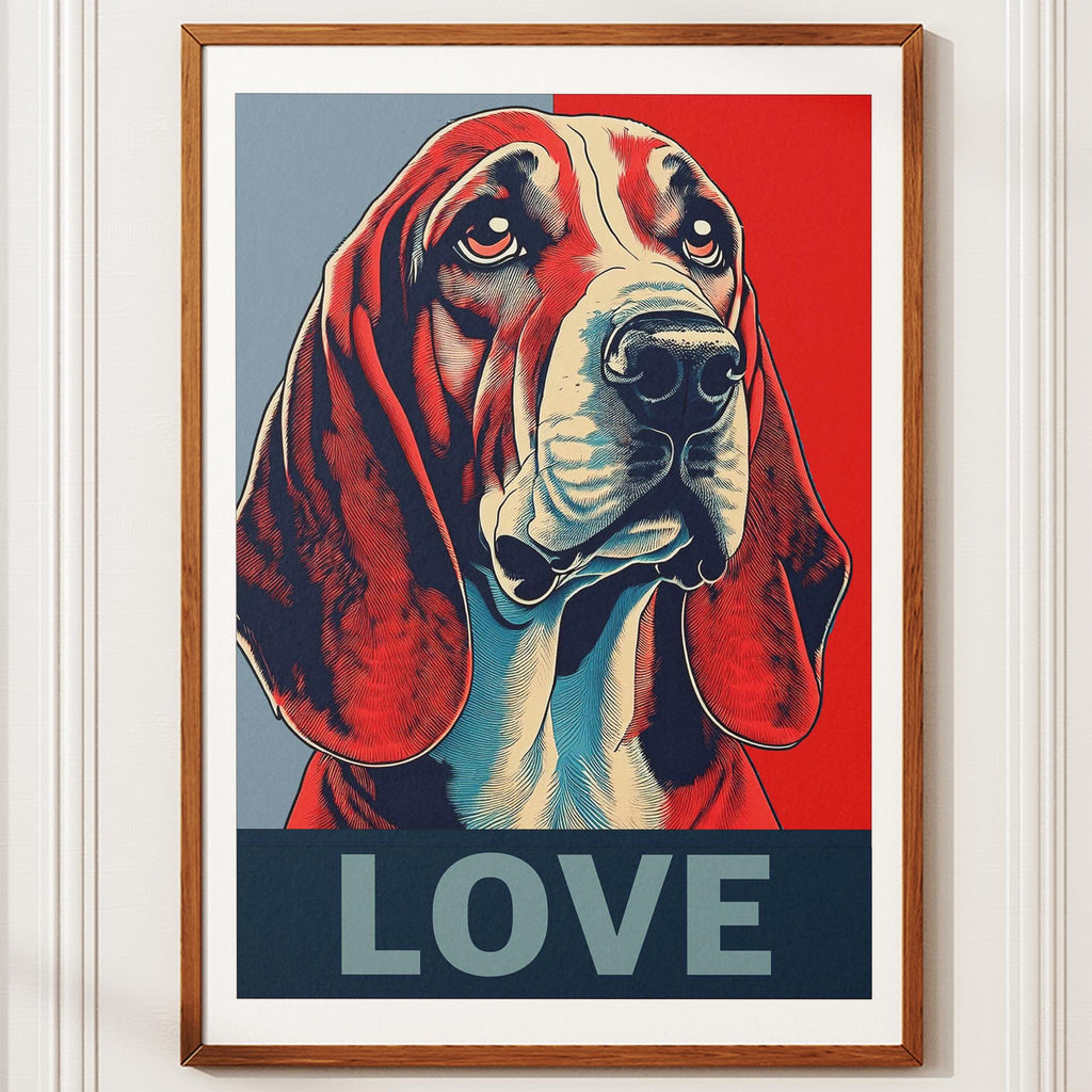 Basset Hound LOVE Series Inspired by the Obama Poster image 10