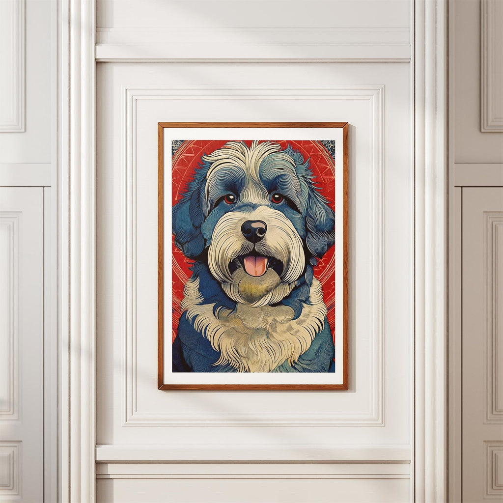 Old English Sheepdog Hokusai Japanese Inspired Dog Series image 3