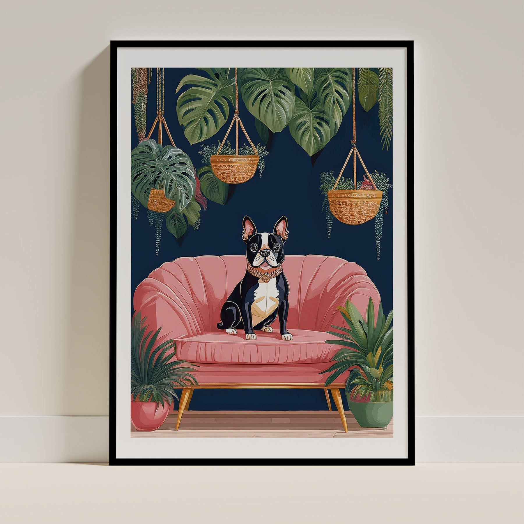 Boston Terrier Dog Art Print Unframed Vol 2 | 11 Unique Designs | Wall Art Gift for Dog Lovers - Image 7 | Dogsy & Co