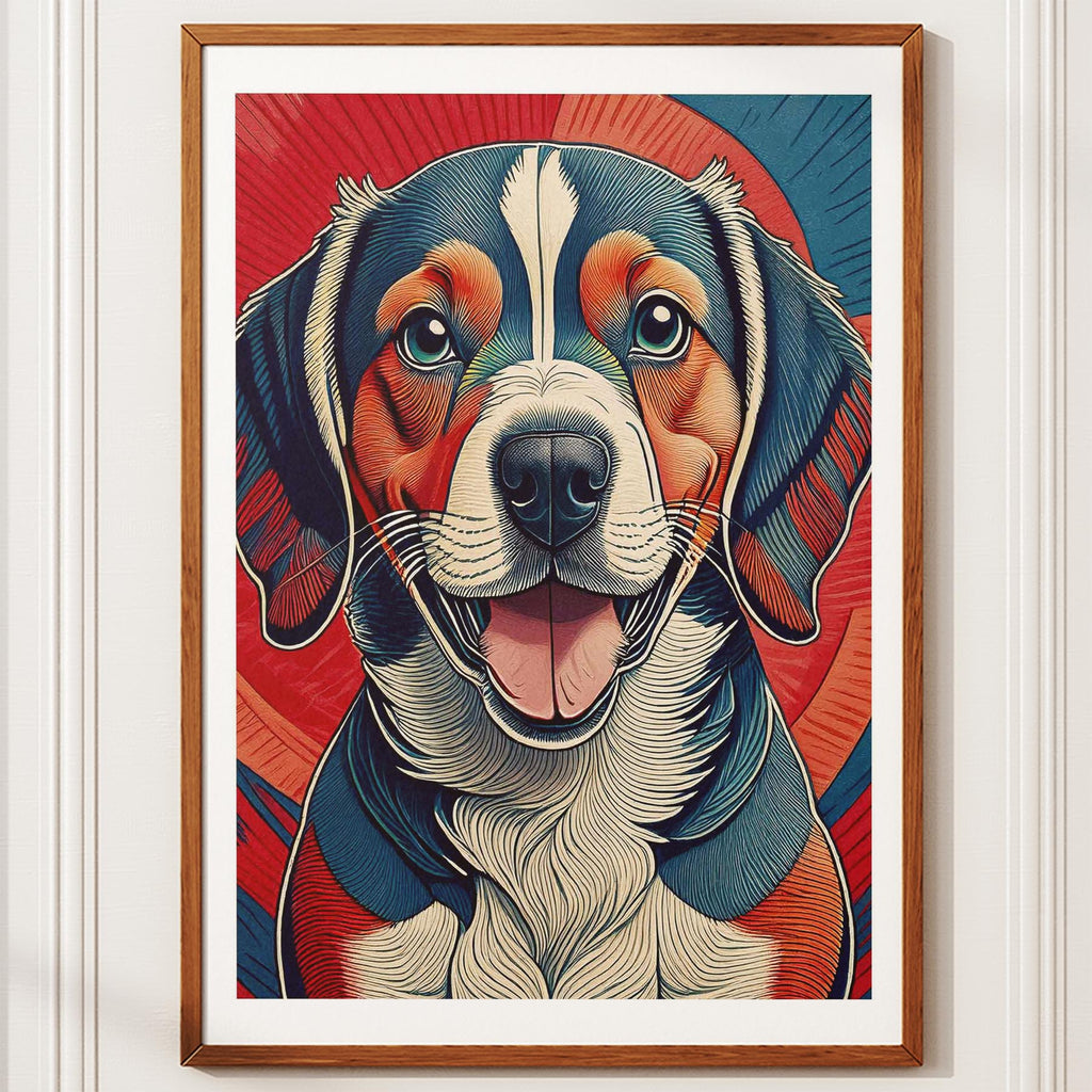 Beagle Hokusai Japanese Inspired Dog Series image 10