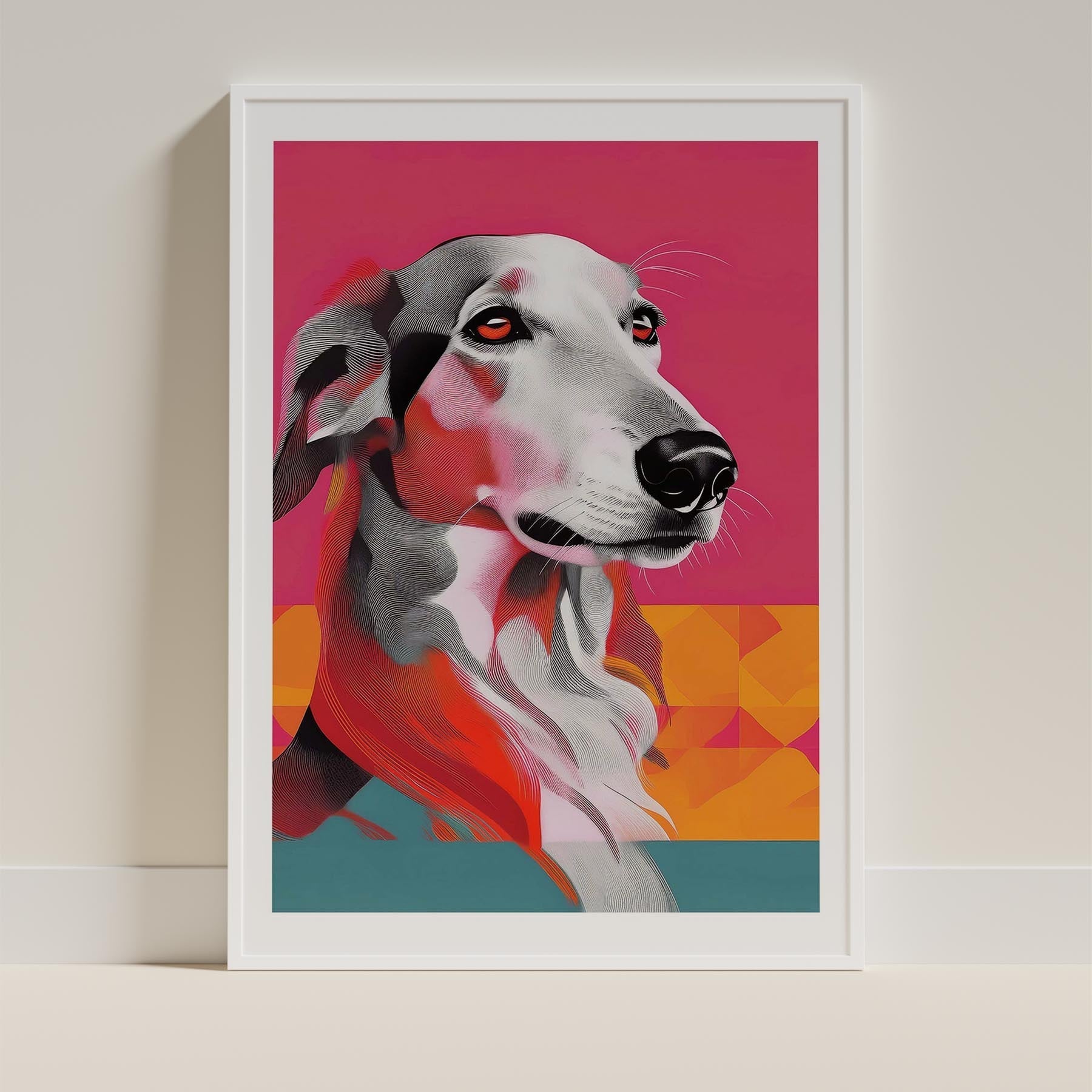 Borzoi Modern Pop Dog Series image 9