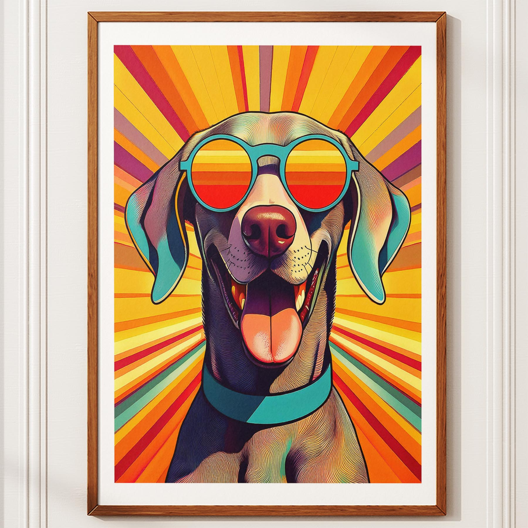 Weimaraner In Colourful Sunnies 1 image 11