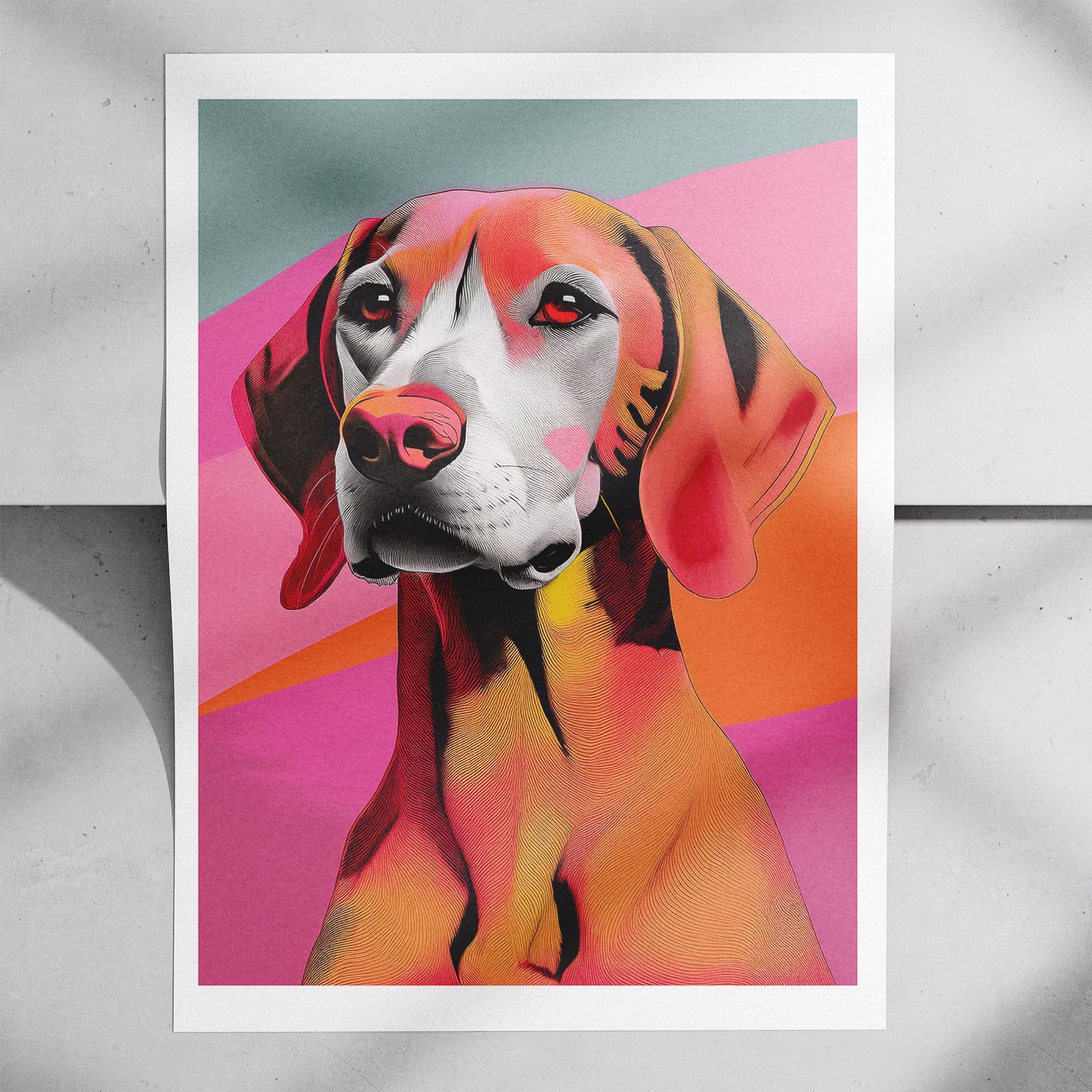 Hungarian Vizsla Modern Pop Dog Series image 7