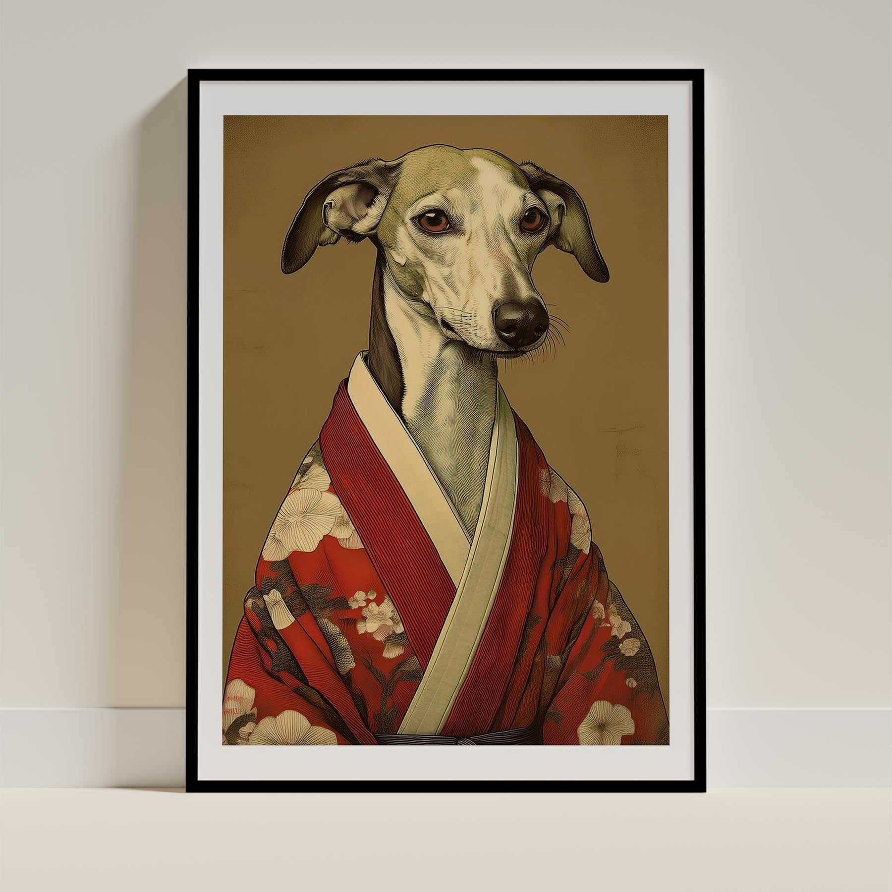 Greyhound Japanse Kimono Dog Series image 0