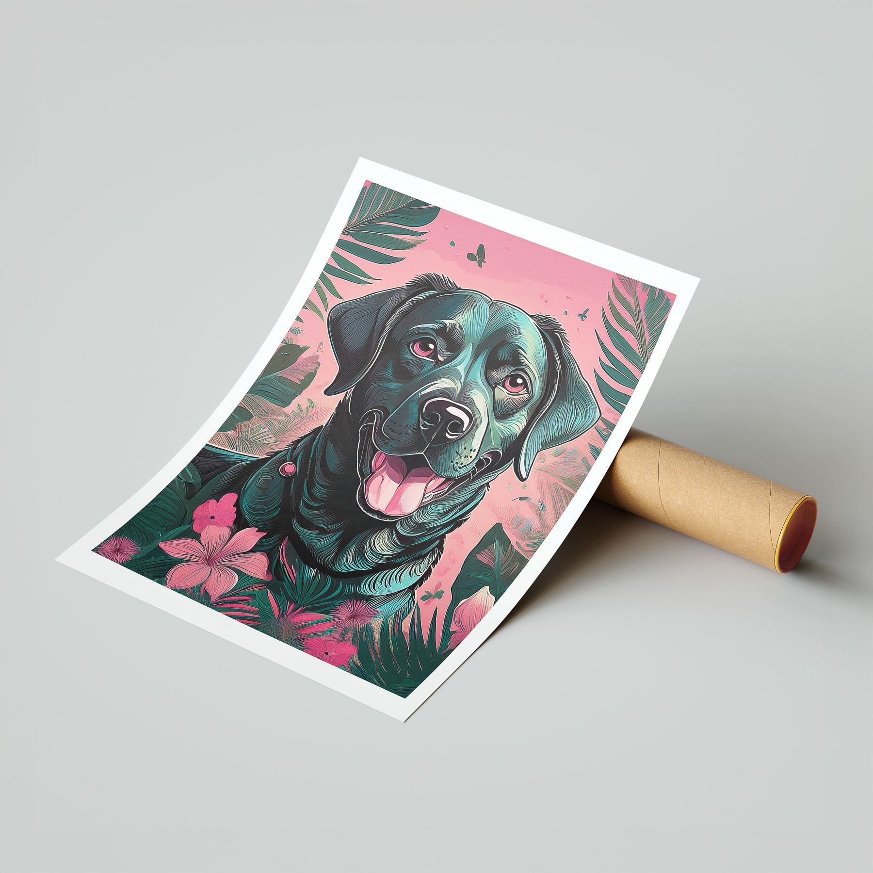 Labrador Retriever Flowery Dog image 7
