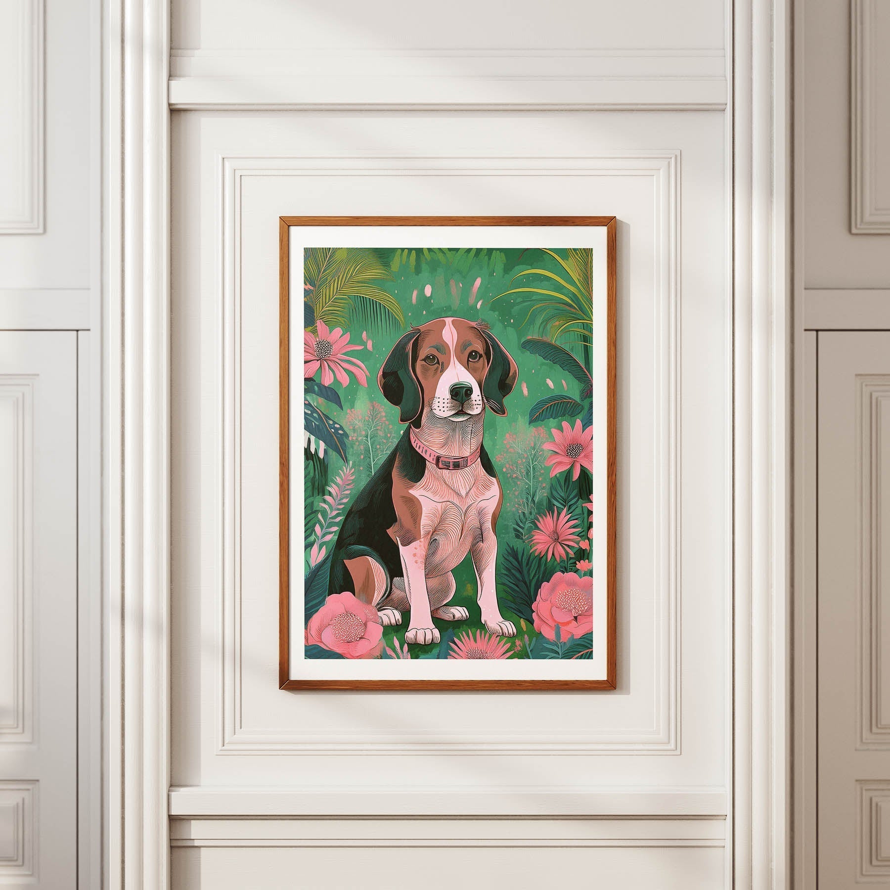 Basset Hound Flowery Dog image 12