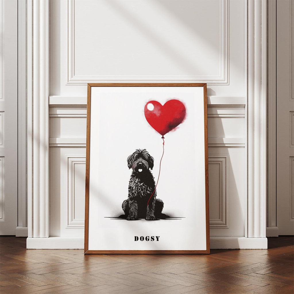 Smithfield Sheepdog DOGSY Series inspired by the Art of Banksy with text Dogsy image 4