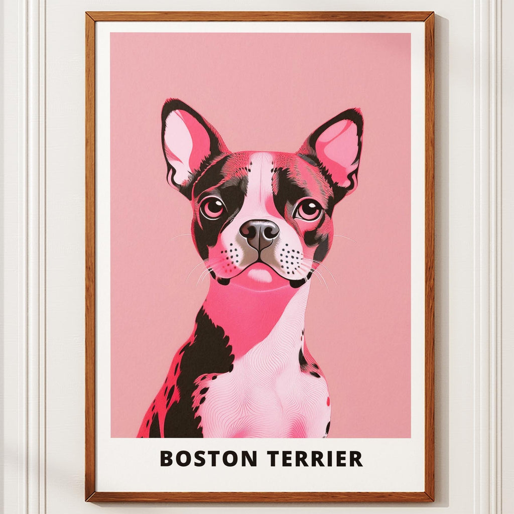 Boston Terrier Pink and Black Dog Series 1 image 10