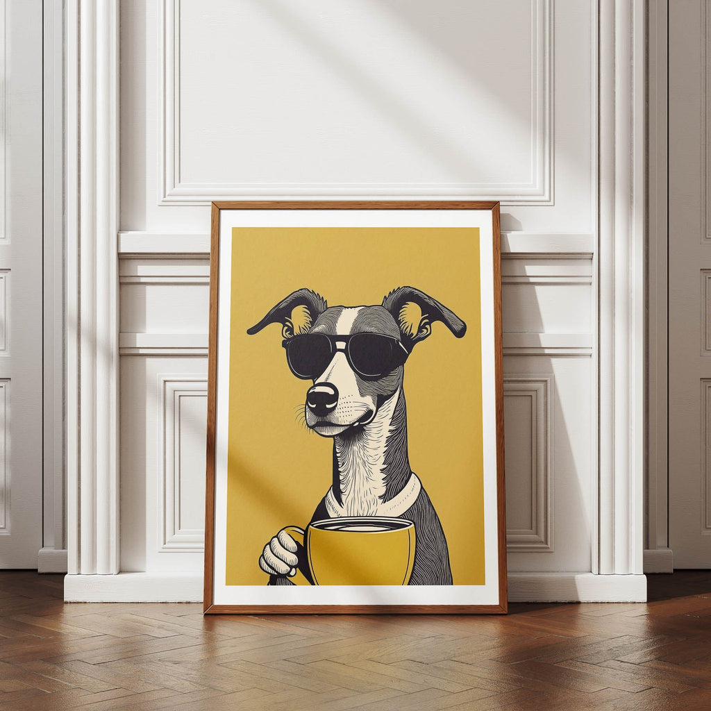 Whippet Chillin Coffee Dog image 4