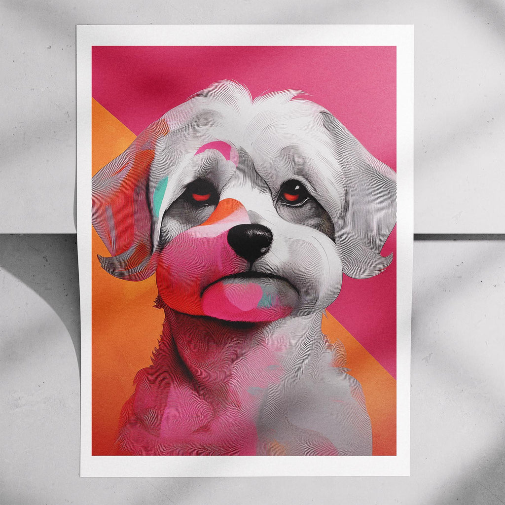 Maltese Modern Pop Dog Series image 7