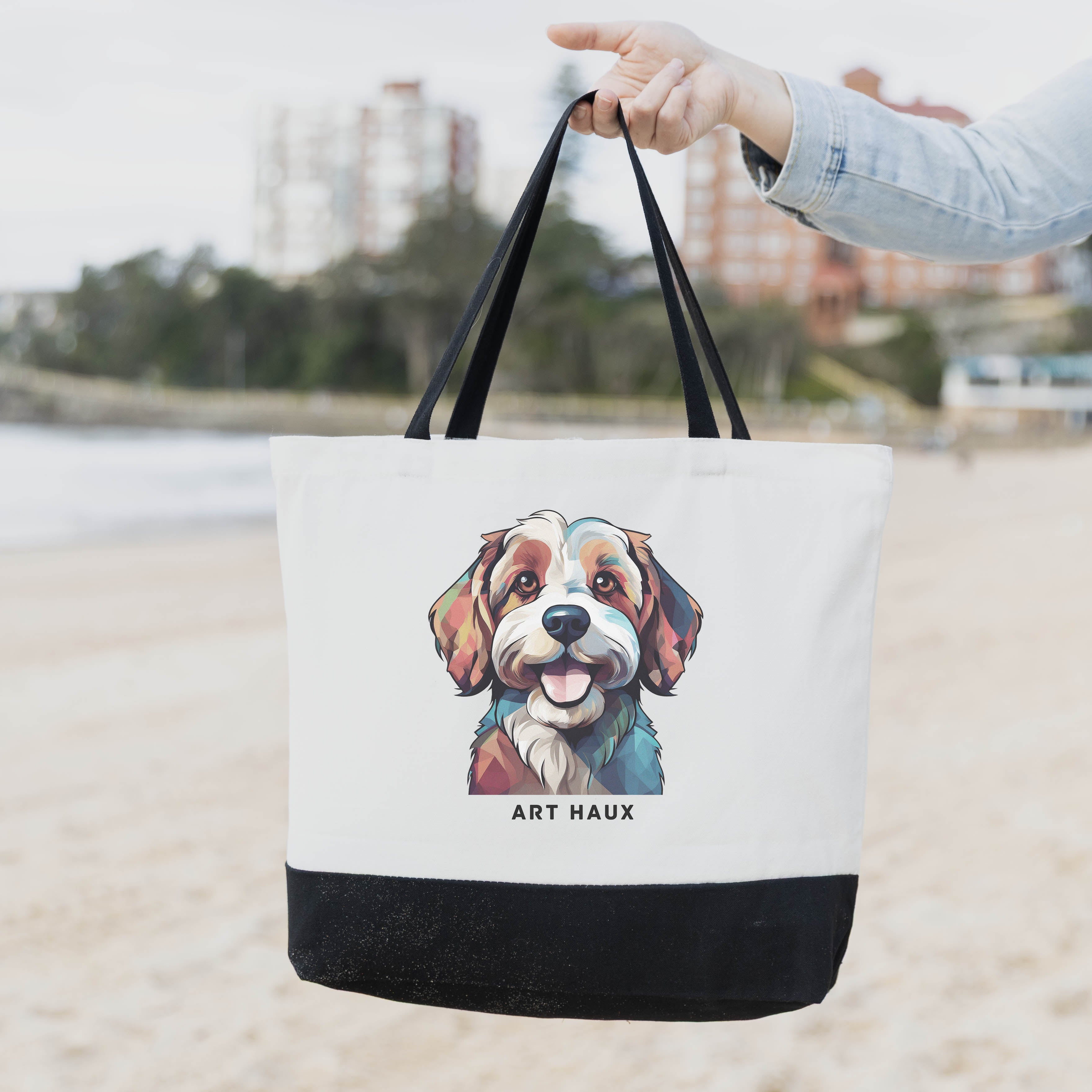 Maltese Chic Graphic Art Bag image 1