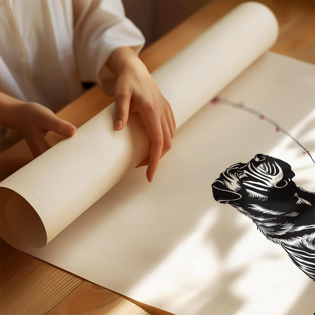 Shar Pei DOGSY Series inspired by the Art of Banksy with text Dogsy image 1