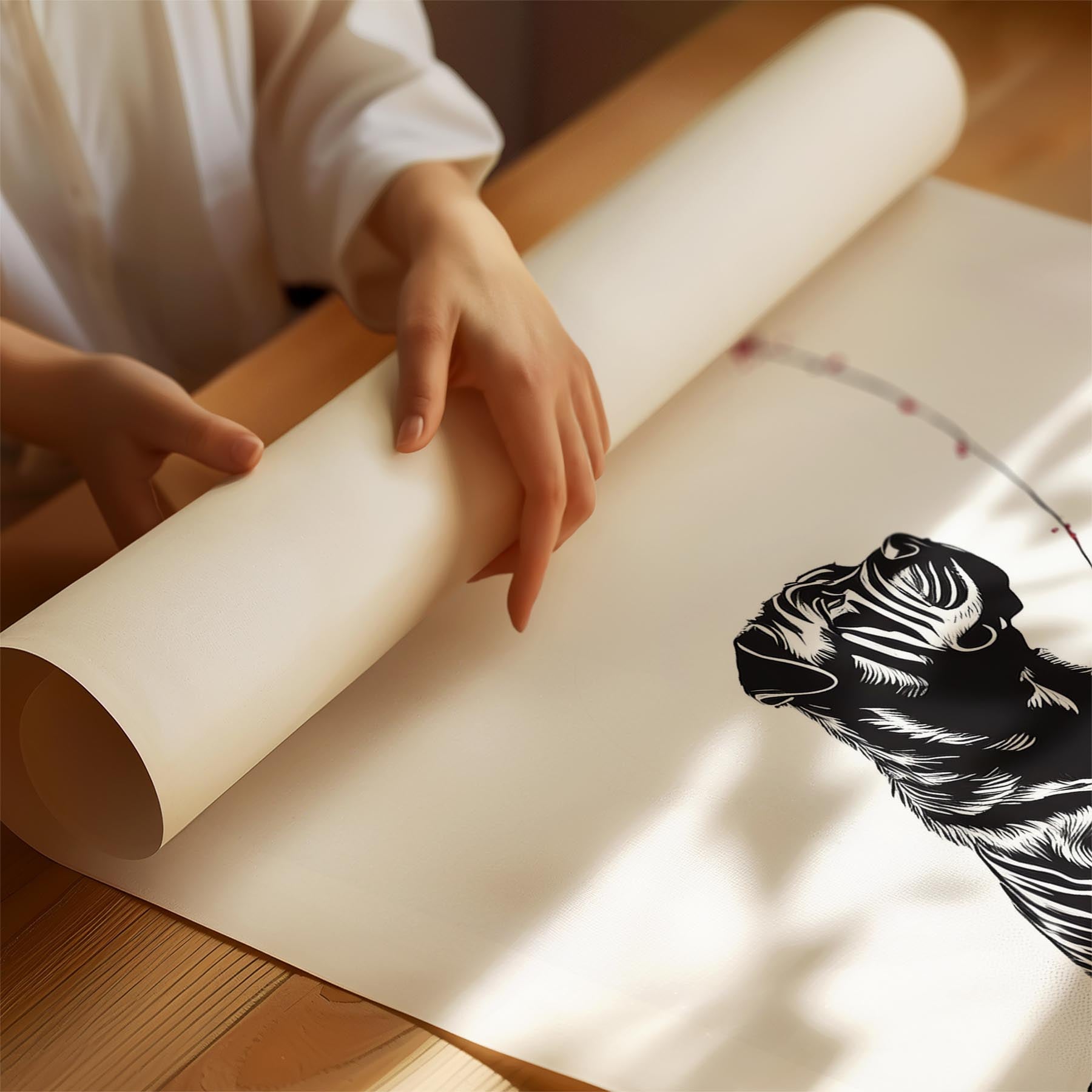 Shar Pei DOGSY Series inspired by the Art of Banksy with text Dogsy image 1