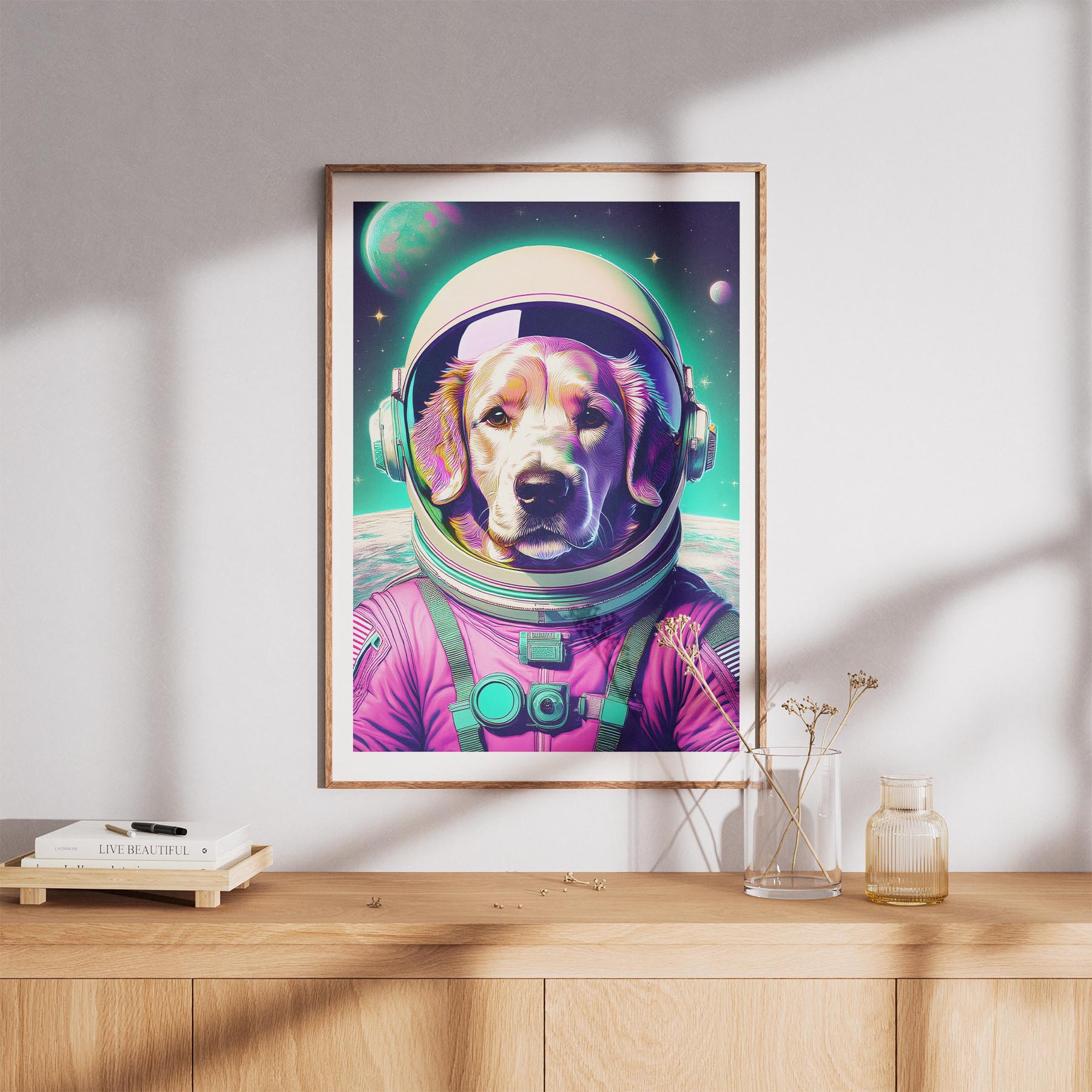 Curly Coated Retriever Space Dogs Series image 8