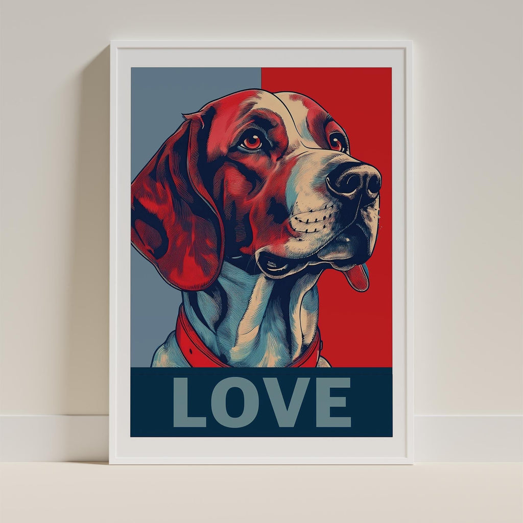 English Setter LOVE Series Inspired by the Obama Poster image 9