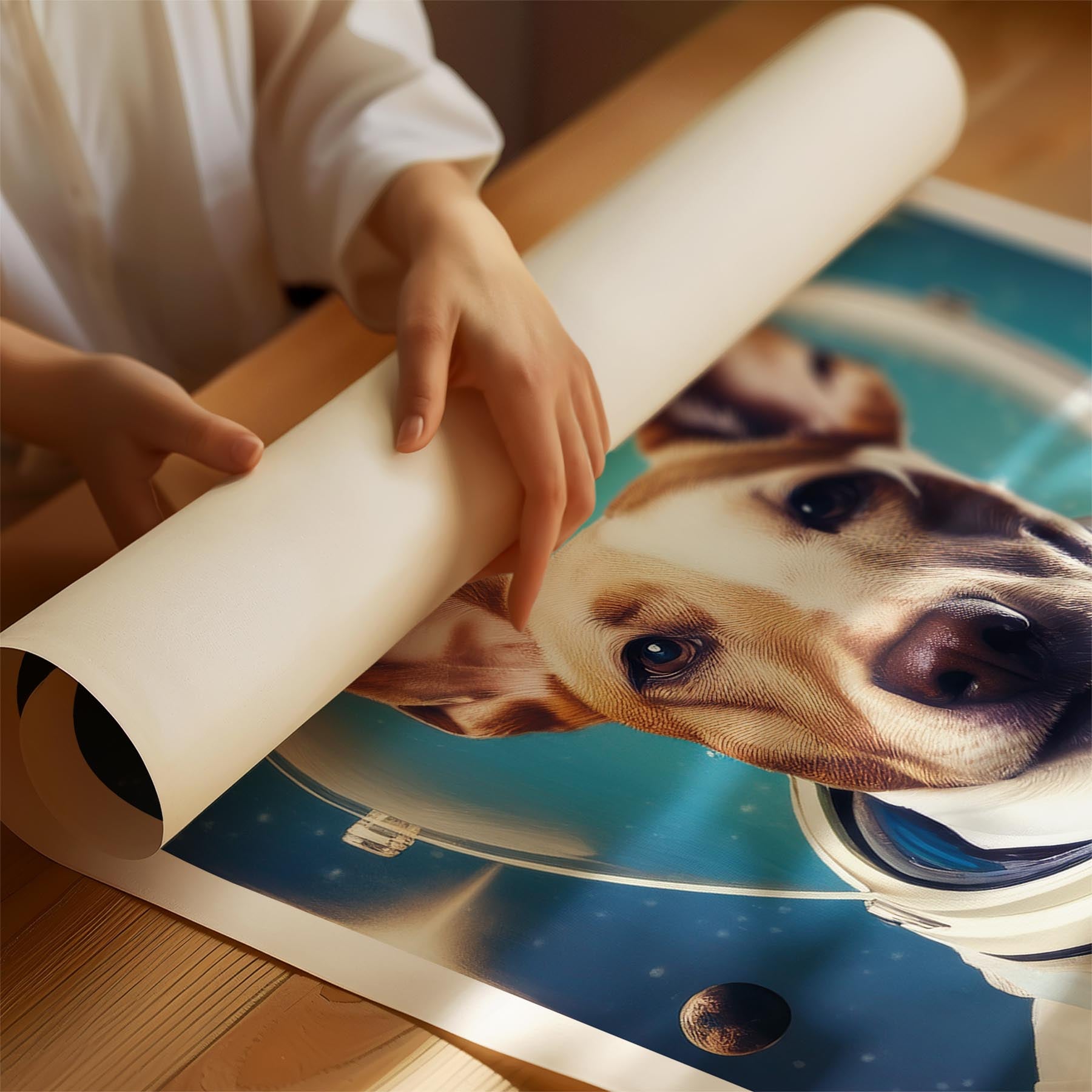 Bull Terrier Astronaut Dog Series image 1